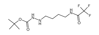 tert-butyl 2-{4-[(trifluoroacetyl)amino]butyl}hydrazinecarboxylate结构式