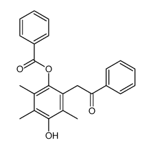 (4-hydroxy-2,3,5-trimethyl-6-phenacylphenyl) benzoate Structure