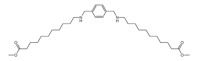 N,N'-bis(10-methoxycarbonyldecyl)-p-xylylenediamine结构式