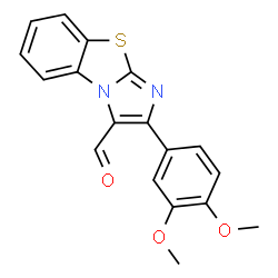 2-(3,4-DIMETHOXYPHENYL)BENZO[D]IMIDAZO[2,1-B]THIAZOLE-3-CARBALDEHYDE Structure