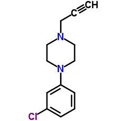 1-(3-Chlorophenyl)-4-(2-propyn-1-yl)piperazine Structure