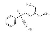 2-bromo-4-diethylamino-2-phenyl-butanenitrile Structure