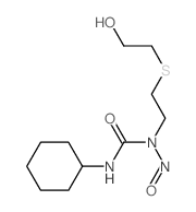 Urea, N-cyclohexyl-N-(2-((2-hydroxyethyl)thio)ethyl)-N-nitroso- Structure