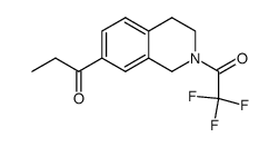 1-[2-(trifluoroacetyl)-1,2,3,4-tetrahydro-isoquinolin-7-yl]-propan-1-one Structure