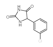 5-(3-chlorophenyl)imidazolidine-2,4-dione结构式