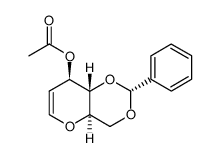 3-O-Acetyl-1,5-anhydro-4,6-O-benzylidene-2-deoxy-D-arabino-hex-1-enitol Structure