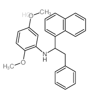 1-Naphthalenemethanamine,N-(2,5-dimethoxyphenyl)-a-(phenylmethyl)-, hydrochloride (1:1)结构式