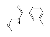 6-methyl-pyridine-2-carboxylic acid methoxy-methyl-amide结构式