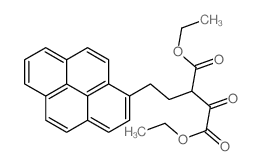 diethyl 2-oxo-3-(2-pyren-1-ylethyl)butanedioate Structure