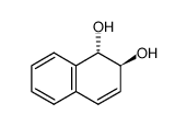 (+/-)-trans-1,2-Dihydroxy-1,2-dihydronaphthalene Structure