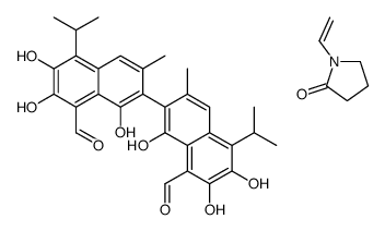 gossypol-polyvinylpyrrolidone Structure