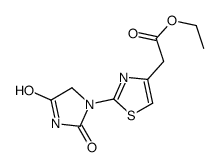 ethyl 2-[2-(2,4-dioxoimidazolidin-1-yl)-1,3-thiazol-4-yl]acetate Structure