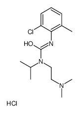 3-(2-Chloro-6-methylphenyl)-1-[2-(dimethylamino)ethyl]-1-isopropy lurea hydrochloride (1:1)结构式