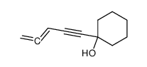 1-(penta-3,4-dien-1-yn-1-yl)cyclohexan-1-ol结构式