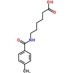 6-(4-甲基苯甲酰氨基)己酸结构式