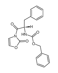 [(S)-1-Benzyl-2-oxo-2-(2-oxo-oxazol-3-yl)-ethyl]-carbamic acid benzyl ester Structure