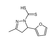 1H-Pyrazole-1-carbodithioicacid,5-(2-furanyl)-4,5-dihydro-3-methyl-(9CI) picture