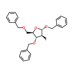 BENZYL-3,5-DI-O-BENZYL-2-DEOXY-2-FLUORO-ALPHA-D-ARABINOFURANOSIDE picture