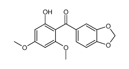 1,3-Benzodioxol-5-yl(2-hydroxy-4,6-dimethoxyphenyl) ketone结构式