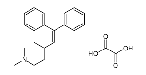 N,N-dimethyl-2-(4-phenyl-1,2-dihydronaphthalen-2-yl)ethanamine,oxalic acid Structure