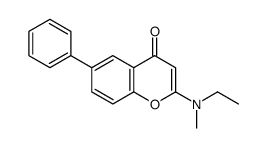 2-(Etilmetilammino)-6-fenilcromone [Italian] Structure