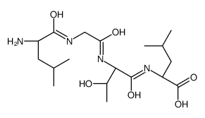 (2S)-2-[[(2S,3R)-2-[[2-[[(2S)-2-amino-4-methylpentanoyl]amino]acetyl]amino]-3-hydroxybutanoyl]amino]-4-methylpentanoic acid Structure