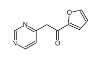 Ethanone, 1-(2-furanyl)-2-(4-pyrimidinyl)- Structure