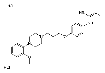 1-ethyl-3-[4-[3-[4-(2-methoxyphenyl)piperazin-1-yl]propoxy]phenyl]thiourea,dihydrochloride结构式