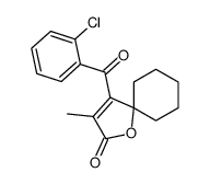 1-Oxaspiro(4.5)dec-3-en-2-one, 4-(2-chlorobenzoyl)-3-methyl- structure