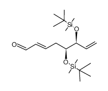 (E)-(5S,6S)-5,6-Bis-(tert-butyl-dimethyl-silanyloxy)-octa-2,7-dienal Structure