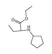 ethyl (2R)-2-(cyclopentylamino)butanoate结构式