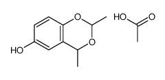 acetic acid,2,4-dimethyl-4H-1,3-benzodioxin-6-ol结构式