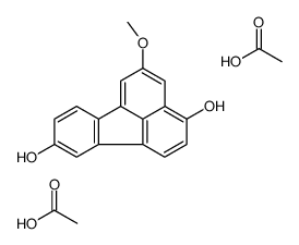 acetic acid,5-methoxyfluoranthene-3,9-diol Structure