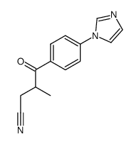 4-(1H-imidazol-1-yl)-β-methyl-γ-oxobenzenebutanenitrile结构式