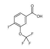 4-Iodo-3-(trifluoromethoxy)benzoic acid Structure