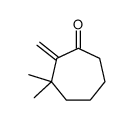 3,3-dimethyl-2-methylidenecycloheptan-1-one结构式