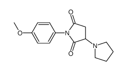 1-(4-methoxyphenyl)-3-pyrrolidin-1-ylpyrrolidine-2,5-dione Structure