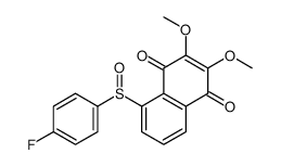 5-(4-fluorophenyl)sulfinyl-2,3-dimethoxynaphthalene-1,4-dione Structure
