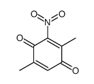 2,5-dimethyl-3-nitrocyclohexa-2,5-diene-1,4-dione Structure