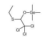 trimethyl-(2,2,2-trichloro-1-ethylsulfanylethoxy)germane Structure