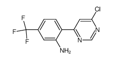 2-(6-chloropyrimidin-4-yl)-5-(trifluoromethyl)benzeneamine结构式