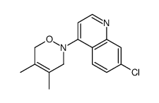 2-(7-chloroquinolin-4-yl)-4,5-dimethyl-3,6-dihydrooxazine结构式