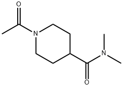 1-acetyl-N,N-dimethylpiperidine-4-carboxamide Structure