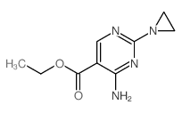 ethyl 4-amino-2-aziridin-1-yl-pyrimidine-5-carboxylate Structure