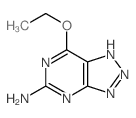 2-ethoxy-3,5,7,8,9-pentazabicyclo[4.3.0]nona-2,4,6,8-tetraen-4-amine structure