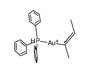 (Z)-but-2-en-2-yl(triphenyl-5-phosphanyl)gold结构式