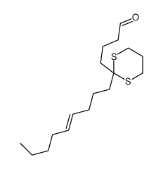 4-(2-non-4-enyl-1,3-dithian-2-yl)butanal结构式