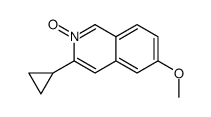 3-cyclopropyl-6-methoxy-2-oxidoisoquinolin-2-ium结构式