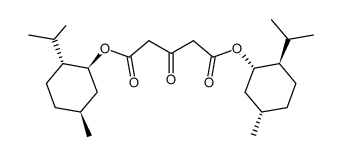 (+)-[bis-(1S,2R,5S)-(+)-menthyl] 1,3-acetonedicarboxylate Structure