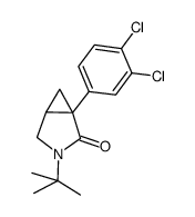 3-tert-butyl-1-(3,4-dichloro-phenyl)-3-aza-bicyclo[3.1.0]hexan-2-one结构式